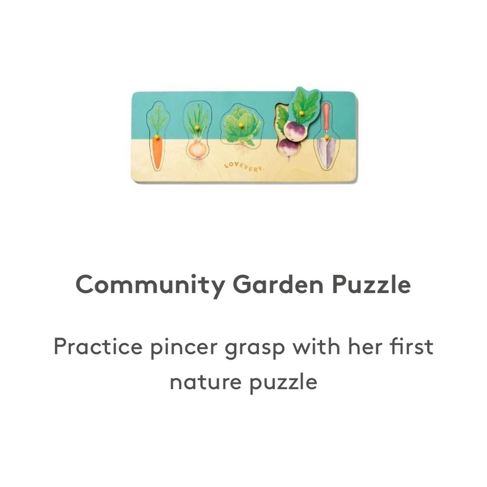 Lovevery community garden puzzle NWOT